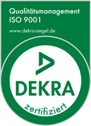 ISO 9001:2008 Dekra-Siegel